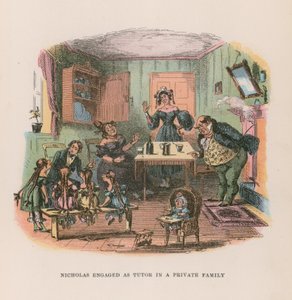 Illustrazione per Nicholas Nickleby (litografia a colori)