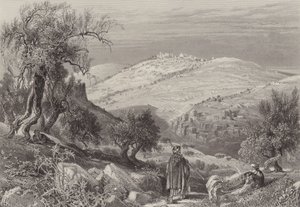 La salita di Olivet da after Harry Fenn