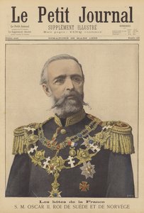 Ospiti di Francia; Oscar II, Re di Svezia e Norvegia da after Henri Meyer