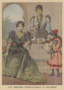 Regina Ranavalona III del Madagascar in esilio ad Algeri
