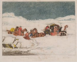 La posta di Birmingham vicino ad Aylesbury, inciso da Robert Havell, 1837 da after Henry Thomas Alken