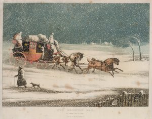 La posta di Brighton, 1836 da after Henry Thomas Alken