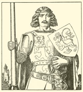Sir Tristram di Lyonesse da after Howard Pyle