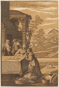 Il Ricco e Lazzaro (Pannello Sinistro)