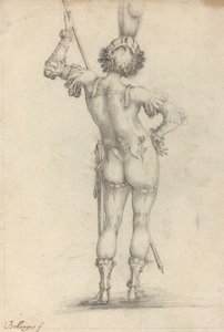 Figura in piedi (recto) da after Jacques Bellange