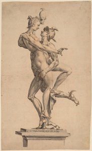 Mercurio rapisce Psiche da after Jan Muller Michael Philip I