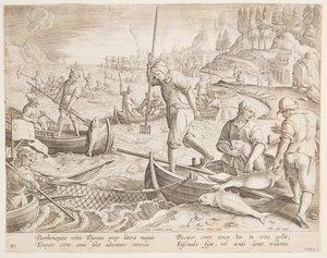 Pesca al tonno da after Jan van der Straet, called Stradanus