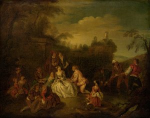 Il dono dei pescatori da after Jean Baptiste Joseph Pater