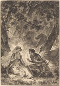 La fidanzata del re di Garbe: Il cavaliere da after Jean Honoré Fragonard