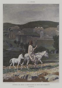 (dettaglio) Entrata di Gesù a Gerusalemme la Domenica delle Palme
