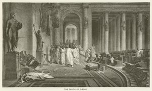 La morte di Cesare da after Jean Leon Gerome