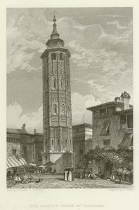 La torre pendente di Saragozza da after John Frederick Lewis