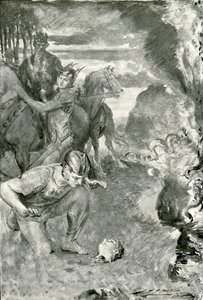 Beowulf trova la testa di Aschere da after John Henry Frederick Bacon