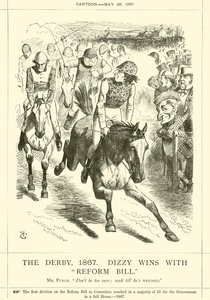 Il Derby, 1867, Dizzy vince con il Reform Bill da after John Tenniel