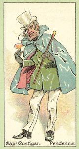 Capitano Costigan, Pendennis (cromolitografia) da after Joseph Clayton Clarke