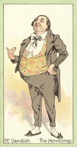 Mr Gandish, The Newcomes (cromolitografia) da after Joseph Clayton Clarke