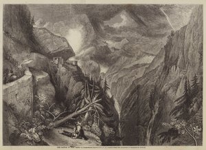 La battaglia di Fort Bard da after Joseph Mallord William Turner