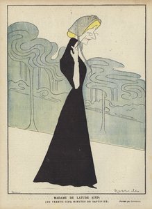 Madame De Latude (GYP), illustrazione per Le Rire