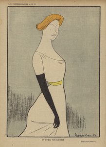 Yvette Guilbert, Illustrazione per Le Rire