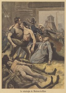 Disastro minerario a Montceau-les-Mines da after Lionel Royer