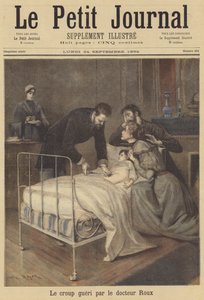 Il dottor Émile Roux che cura un bambino affetto da croup
