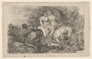La fuga di Clelia da after Livio Mehus Jean Honoré Fragonard