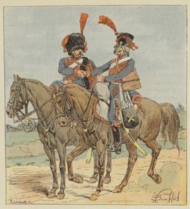 Artiglieria a cavallo della guardia e della linea da after Louis Charles Bombled