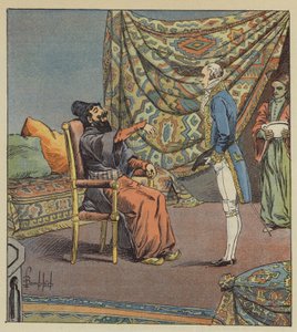 Asker-Khan, ambasciatore di Persia, scambia Marbois, presidente della Corte dei conti, per il medico da after Louis Charles Bombled