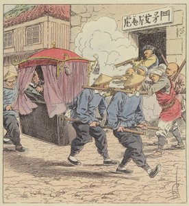 Assassinio del barone Ketteler, ambasciatore tedesco a Pechino da after Louis Charles Bombled
