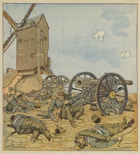 Batteria tedesca smontata dagli zephyrs da after Louis Charles Bombled