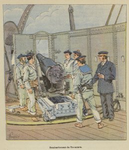 Bombardamento di Tamatave da after Louis Charles Bombled