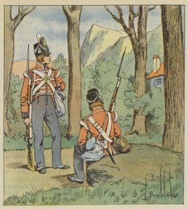 È da lì che i due soldati inglesi avevano preso posto per sorvegliarci da after Louis Charles Bombled