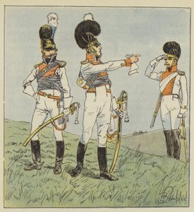 Colonnello di cavalleggeri, Ufficiale bavarese, Colonnello di dragoni da after Louis Charles Bombled