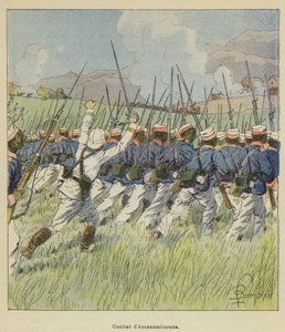 Combattimento di Antanamitarana da after Louis Charles Bombled