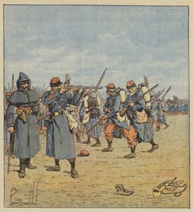 Combattimento in ritirata da after Louis Charles Bombled