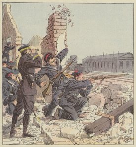 Difesa della stazione di Tien-Tsin da parte dei fucilieri di marina