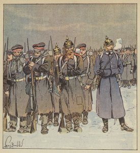 Indigenza di alcune truppe prussiane da after Louis Charles Bombled