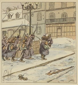 Entrata tardiva e prudente dei primi prussiani a Le Mans da after Louis Charles Bombled
