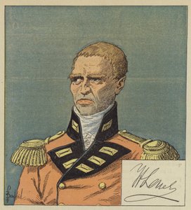 Hudson Lowe secondo un disegno della Biblioteca Nazionale, La firma di Lowe da after Louis Charles Bombled