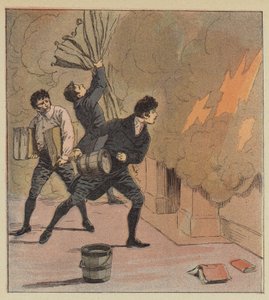 Incendio a Longwood da after Louis Charles Bombled