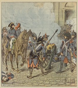 Giornata del 13 vendemmiaio, Bonaparte fa mitragliare le sezioni di Saint-Roch da after Louis Charles Bombled