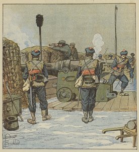 La batteria di marina di Chevilly da after Louis Charles Bombled