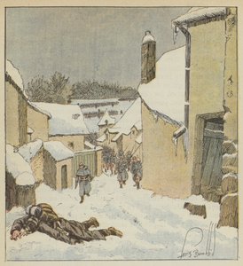 Il 59º di marcia e i mobili di Indre-et-Loire riprendono Baulle al nemico da after Louis Charles Bombled