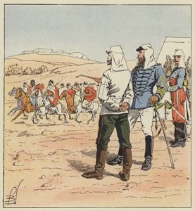 Il capitano Kouropatkine in Algeria da after Louis Charles Bombled