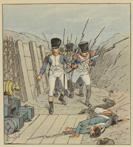Il capitano di Chambure, il capo di questa celebre compagnia, ecc. da after Louis Charles Bombled