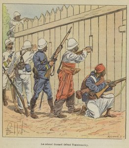 Il colonnello Gonard difende Tsainimandry da after Louis Charles Bombled