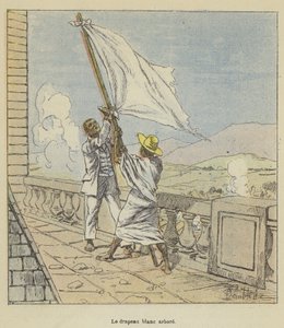 La bandiera bianca issata