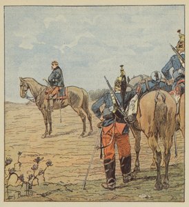 Il generale Barry alla vigilia di Coulmiers da after Louis Charles Bombled