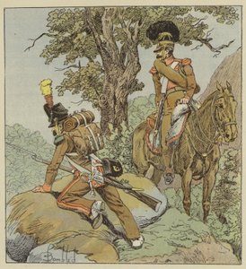 Legione portoghese, Fanteria, Cacciatori, Cavalleria, Cacciatori a cavallo da after Louis Charles Bombled