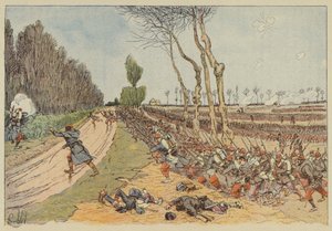 I francesi conquistano il parco di Coulmiers da after Louis Charles Bombled